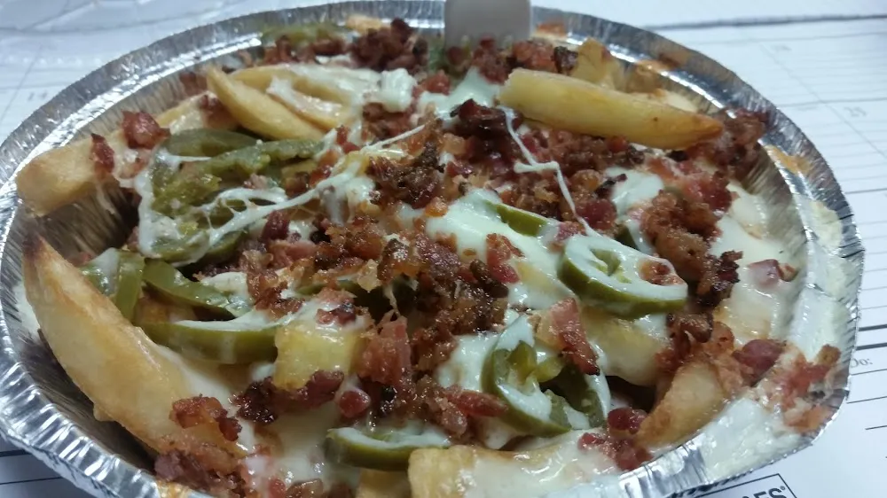 Cheese Fries with Bacon & Jalapenos